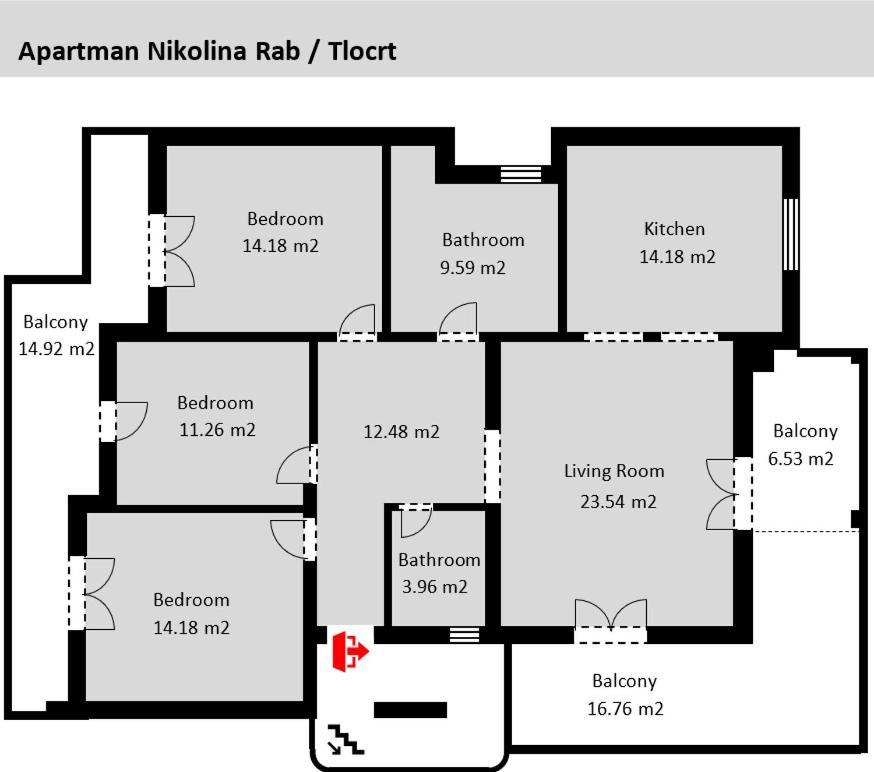 Nikolina Rab Apartments Ραμπ Εξωτερικό φωτογραφία